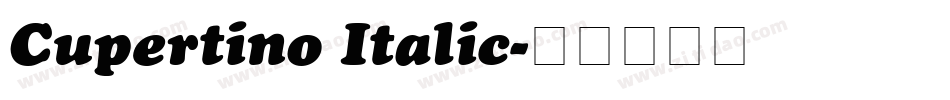 Cupertino Italic字体转换